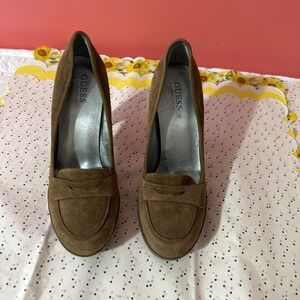 Guess by Marciano suede heels